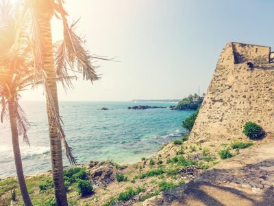 view from walls at fort Galle